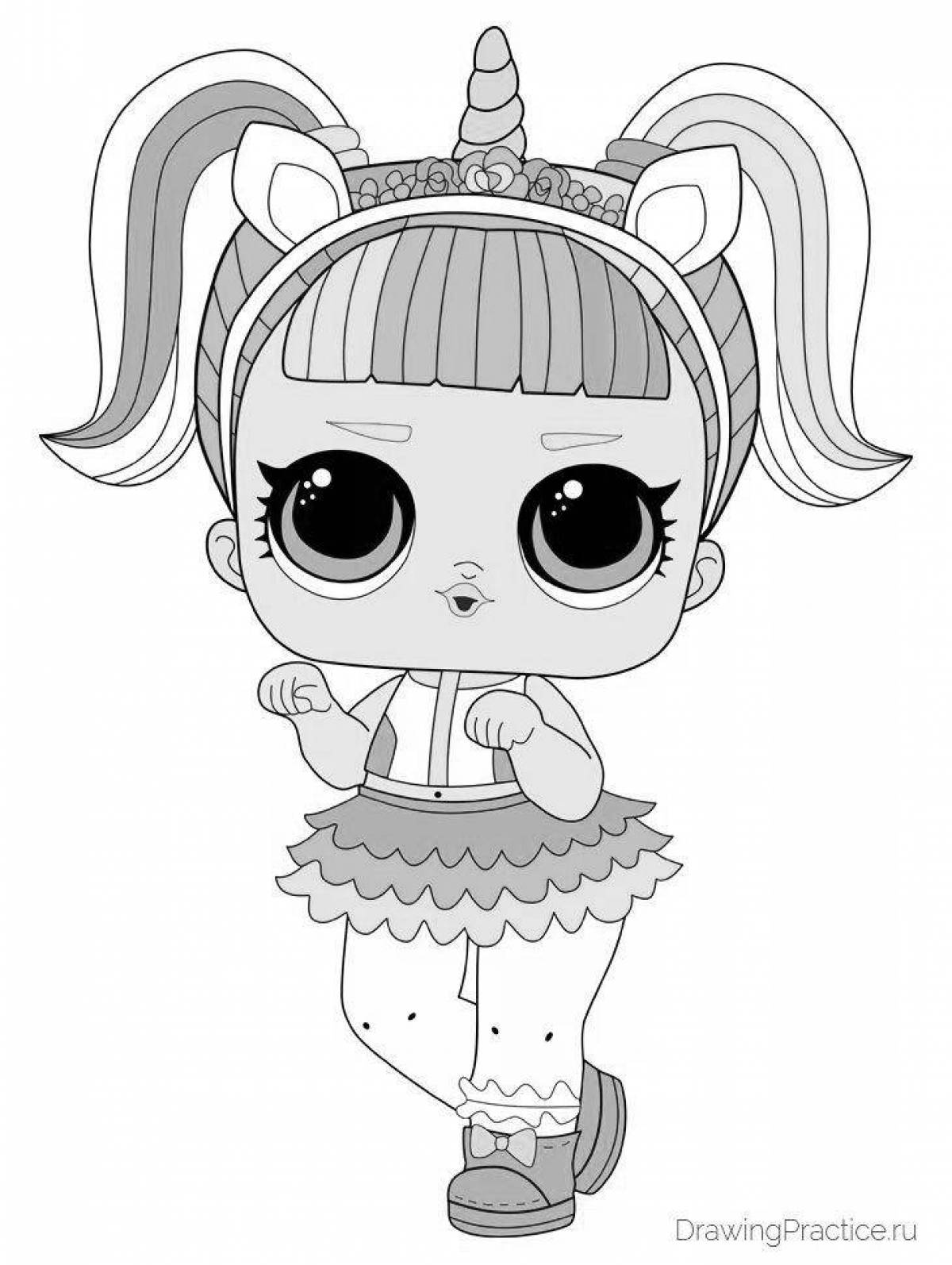 Coloring for girls Lola doll