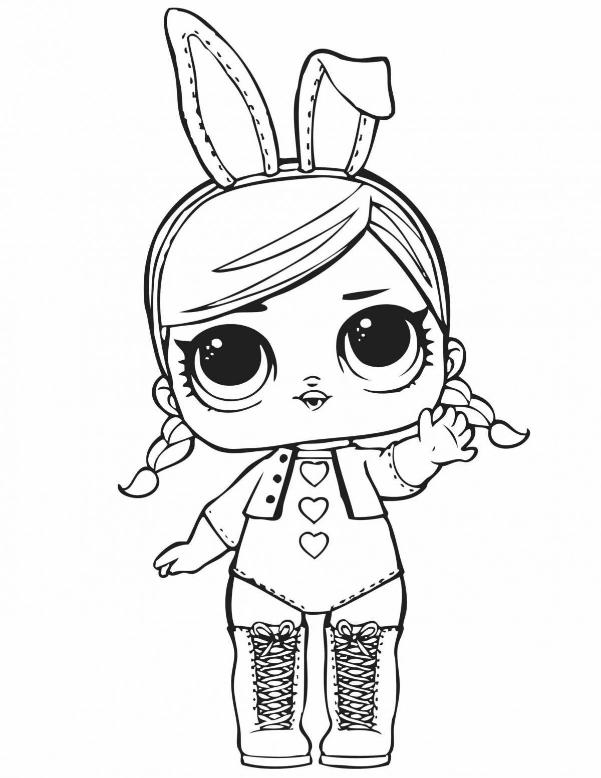 Fun coloring book for girls Lola doll