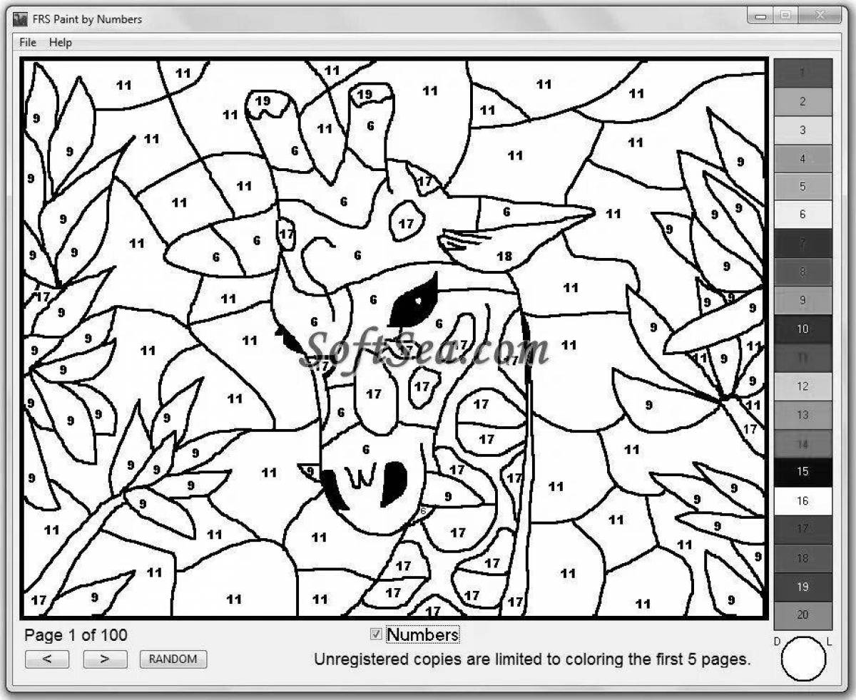 Увлекательная компьютерная раскраска по номерам