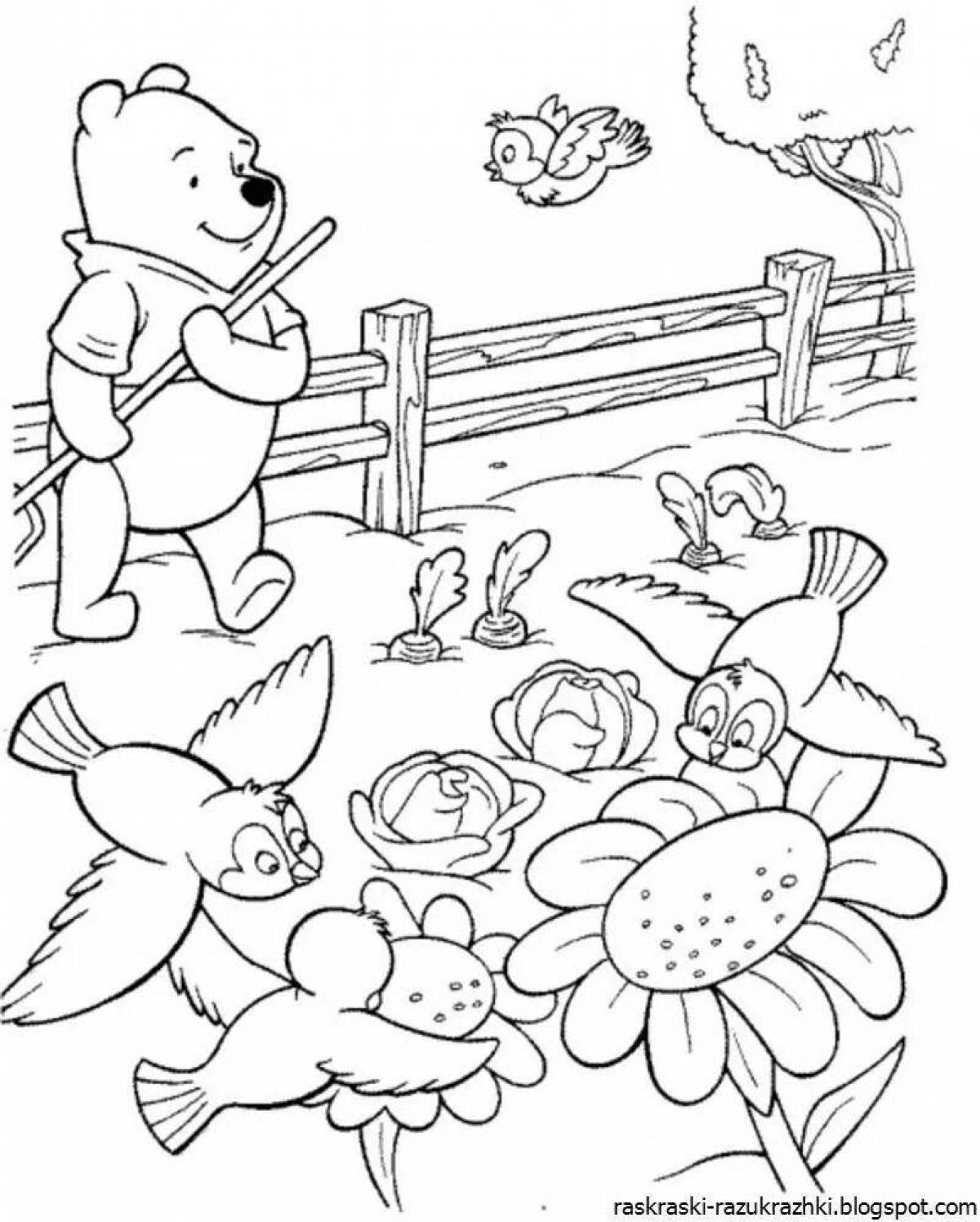 Coloring book for kindergarten 5-6 years old