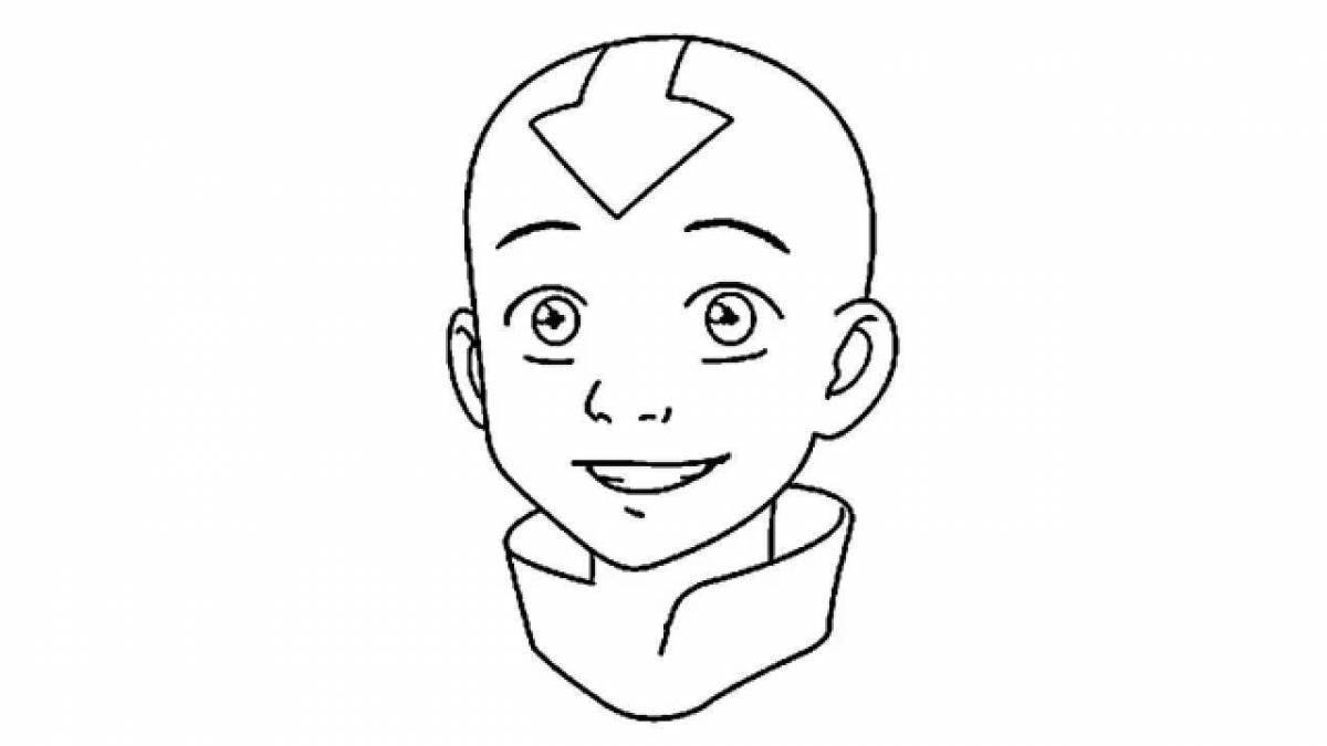 Vibrant avatar coloring page