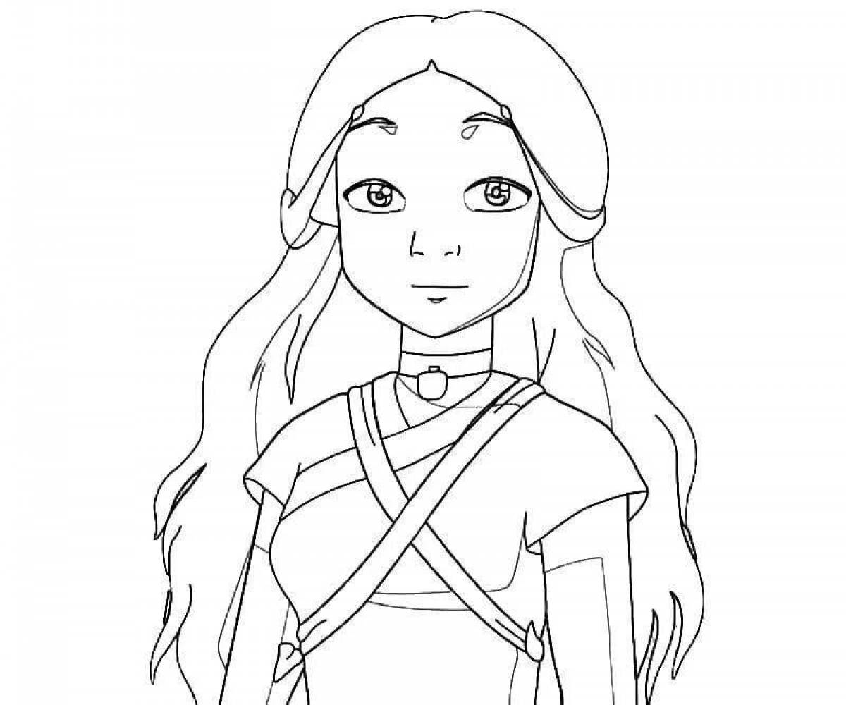 Live avatar coloring page
