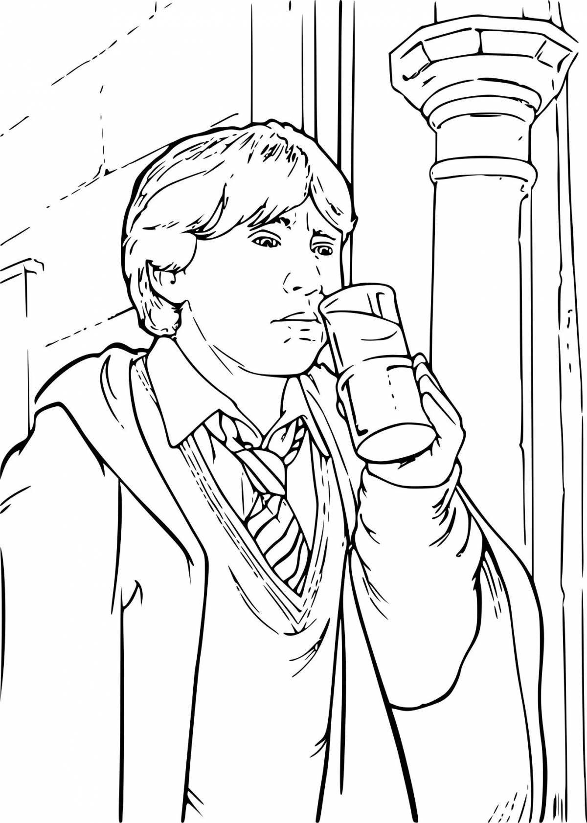 Ron's colorful coloring page