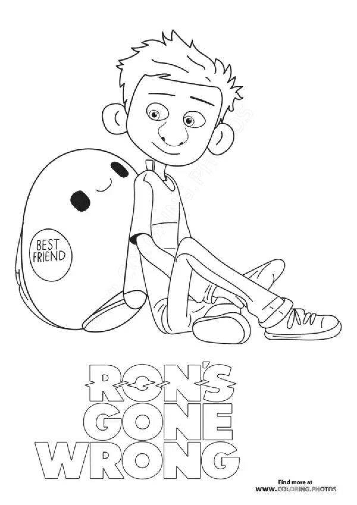 Color mesmerized ron coloring page