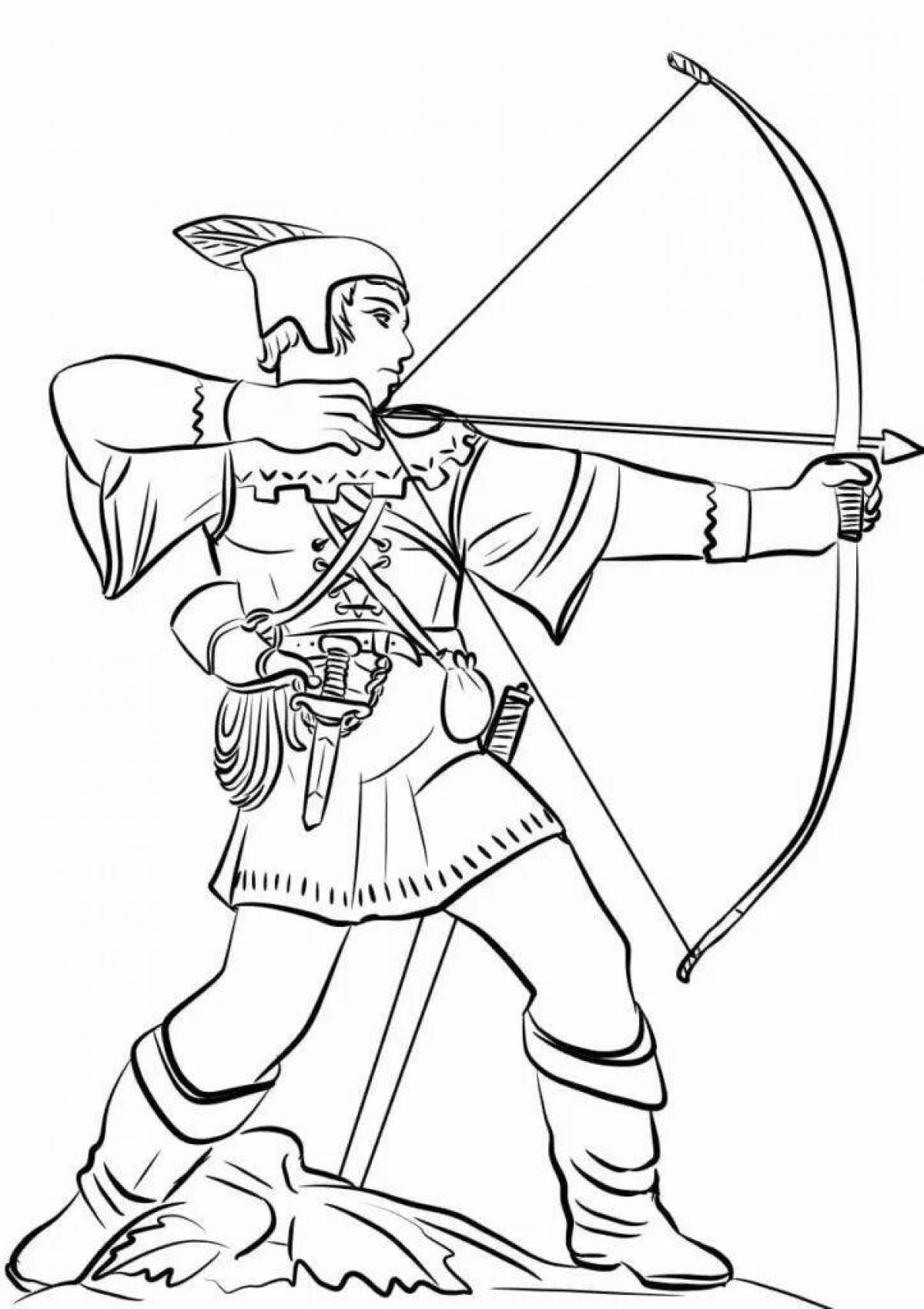 Undefeated warrior coloring page