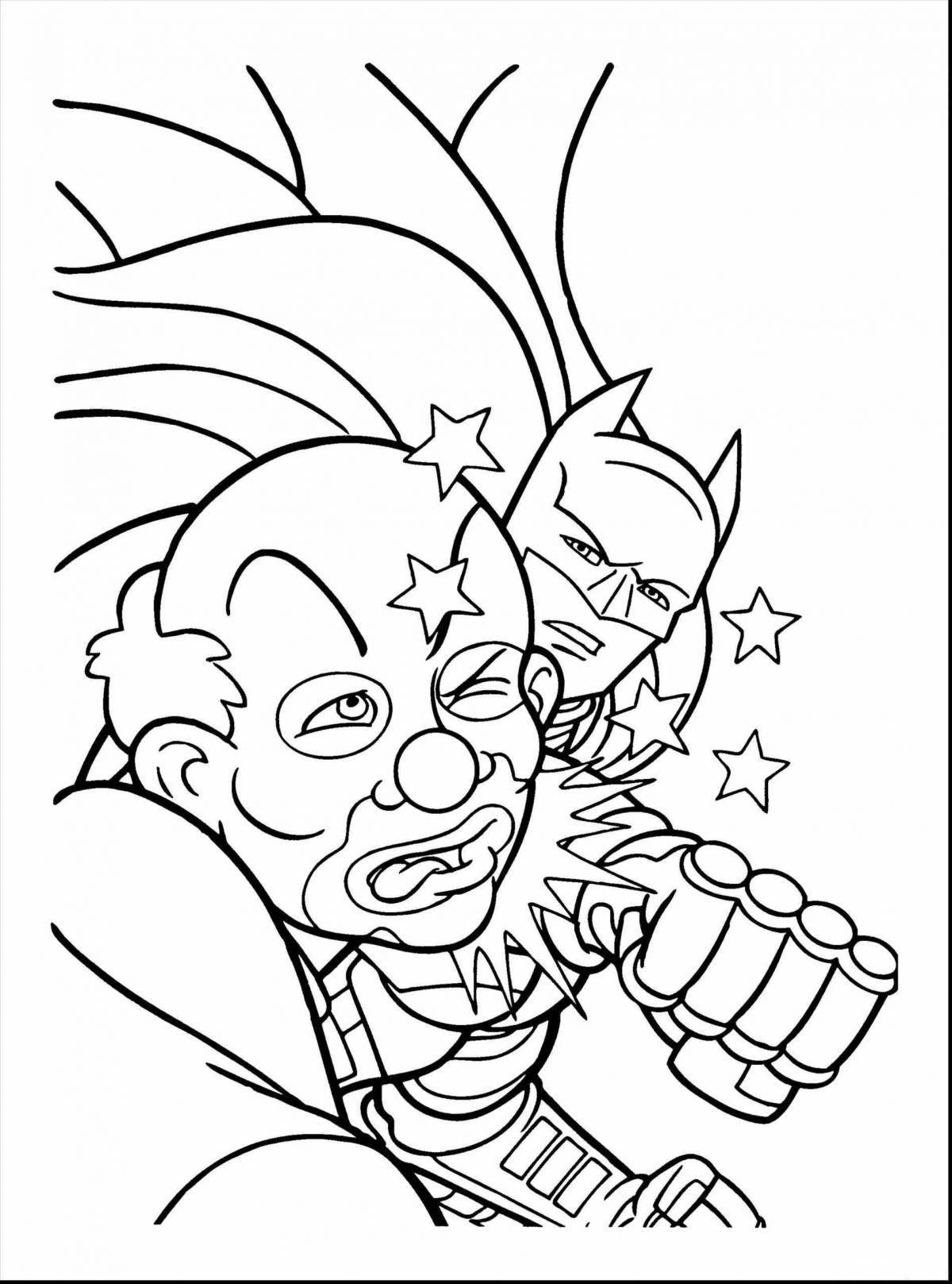 Terrifying villain coloring pages