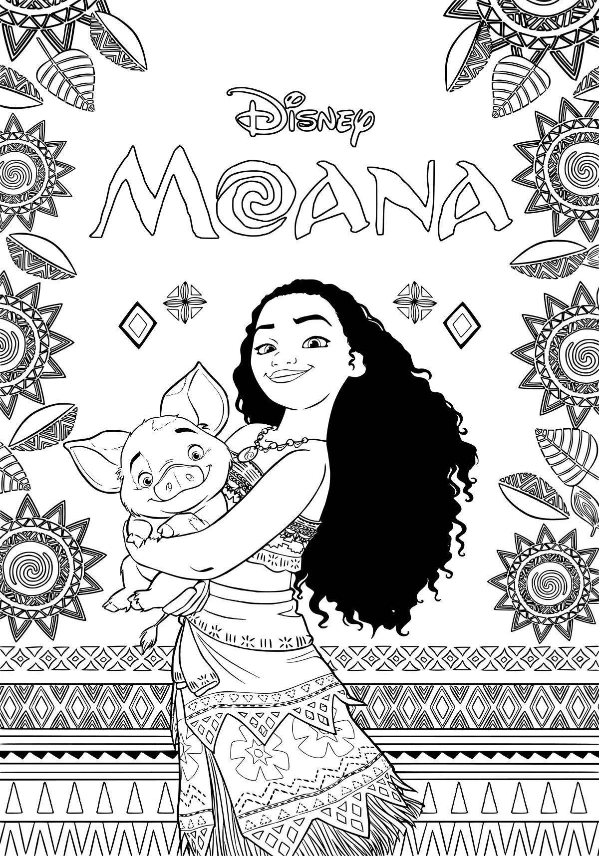 Coloring page charming Maui