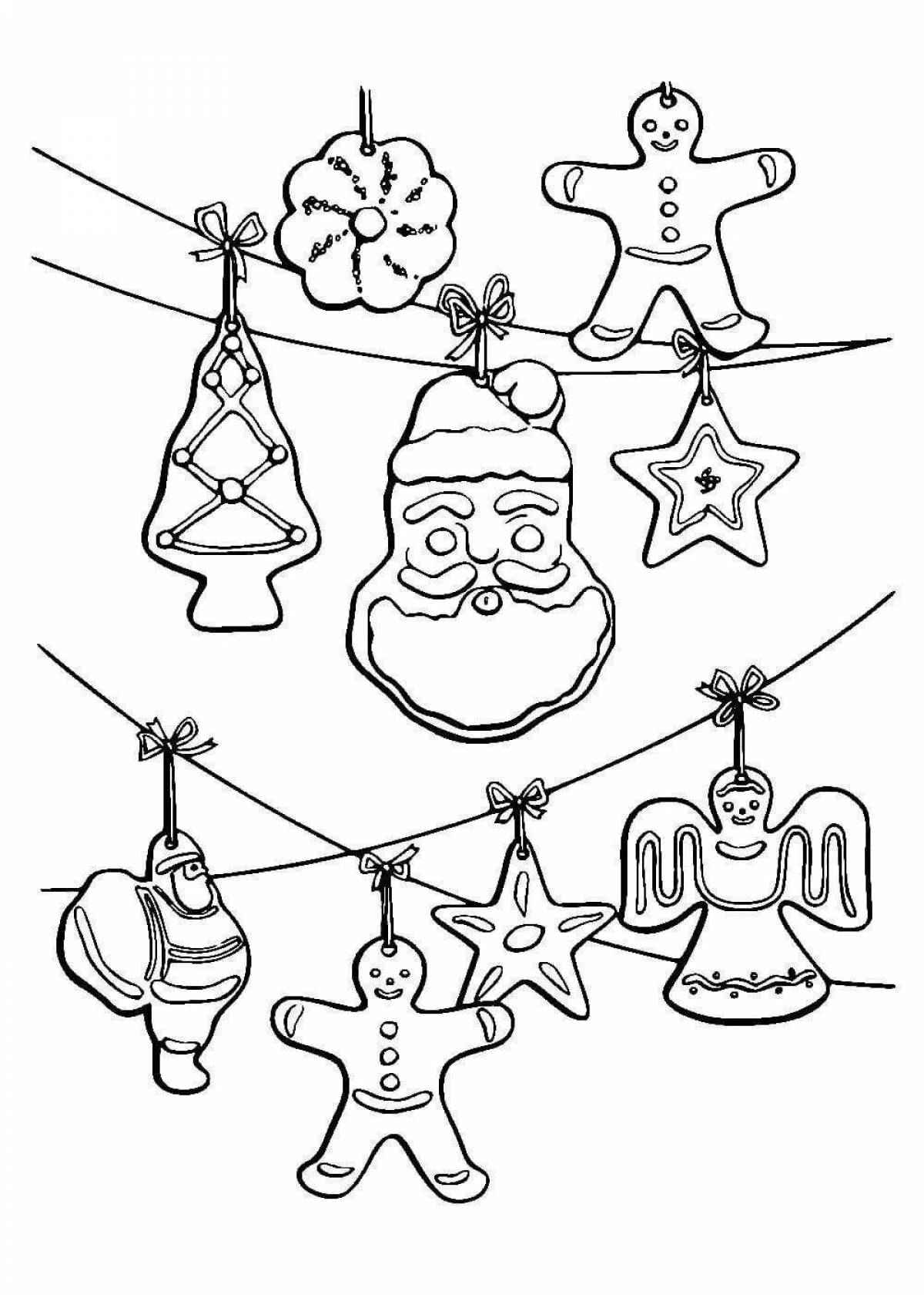 Children's coloring garland