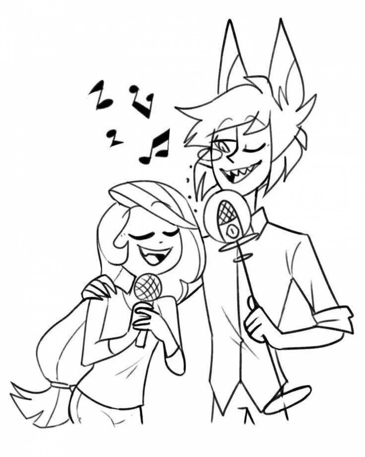 Coloring happy charlie