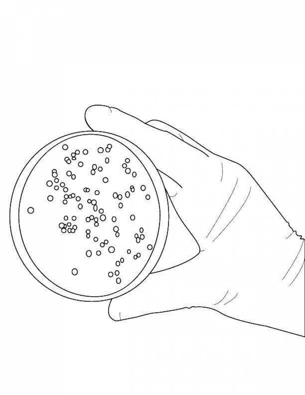 Radiant bacteria coloring book