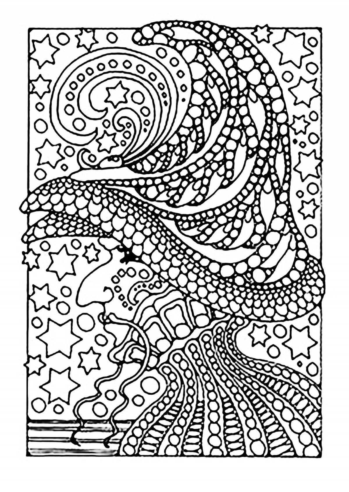 Stimulating coloring book