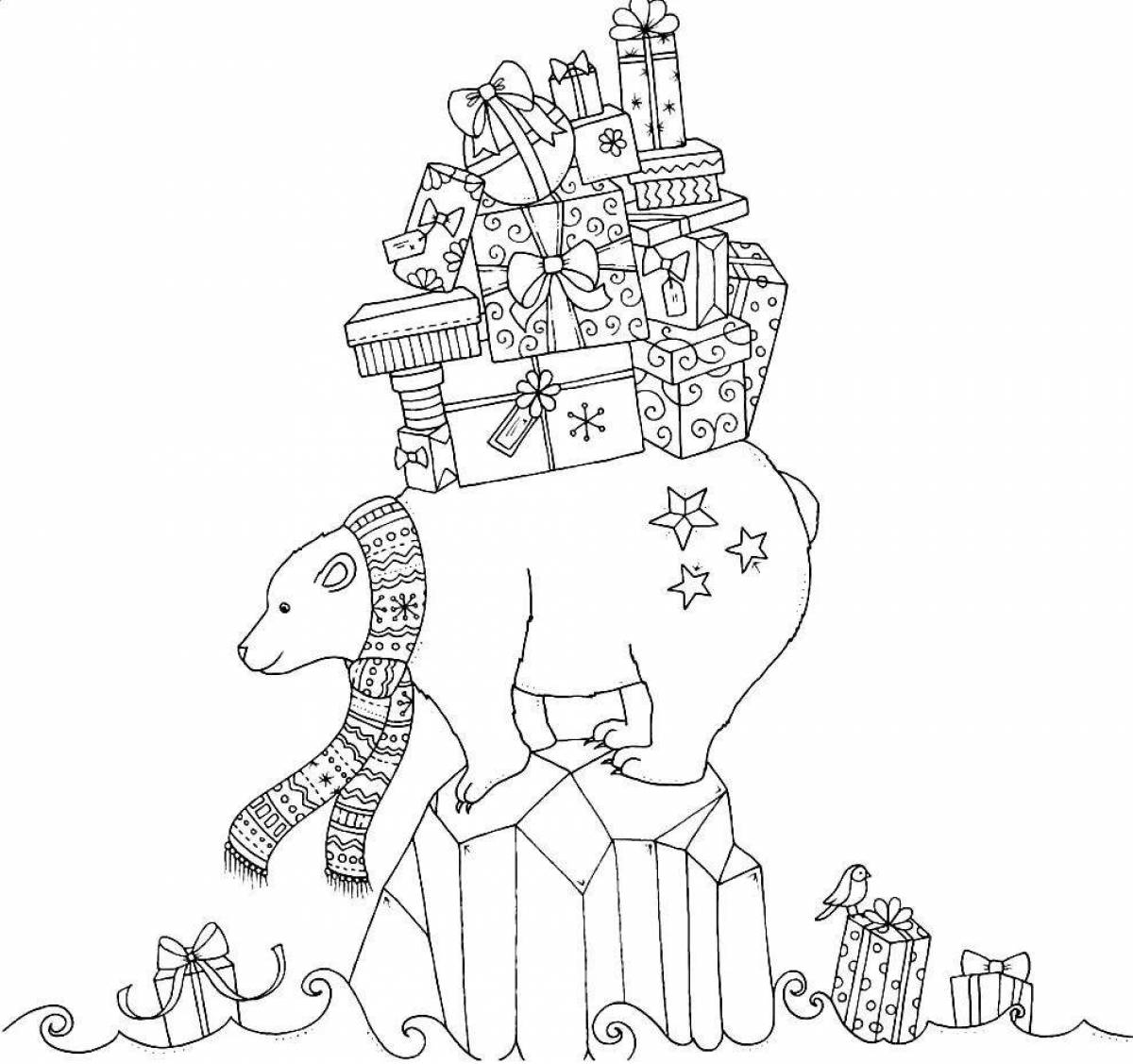 Coloring page Joyful Christmas miracles