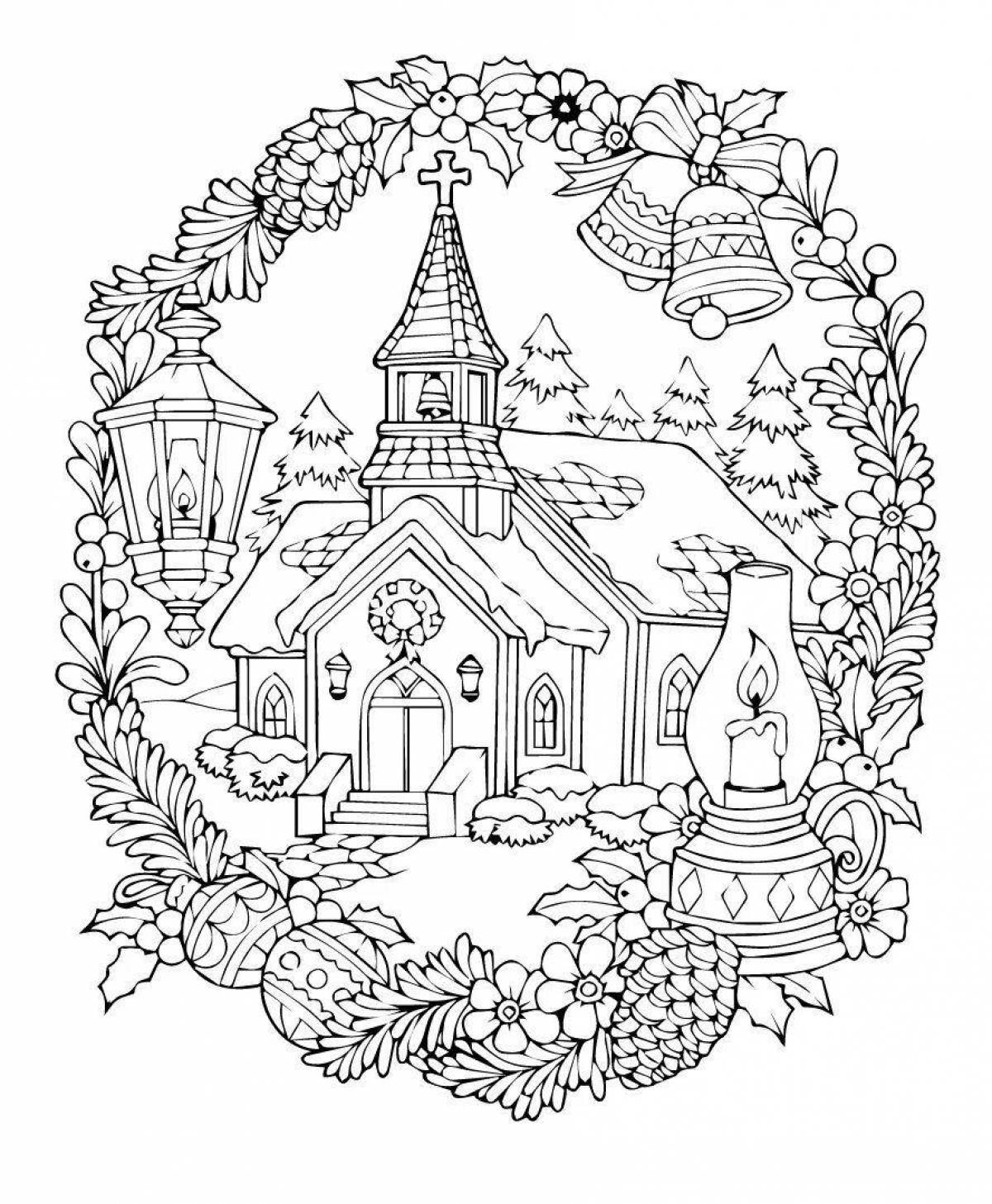 Bright Christmas Wonders Coloring Pages