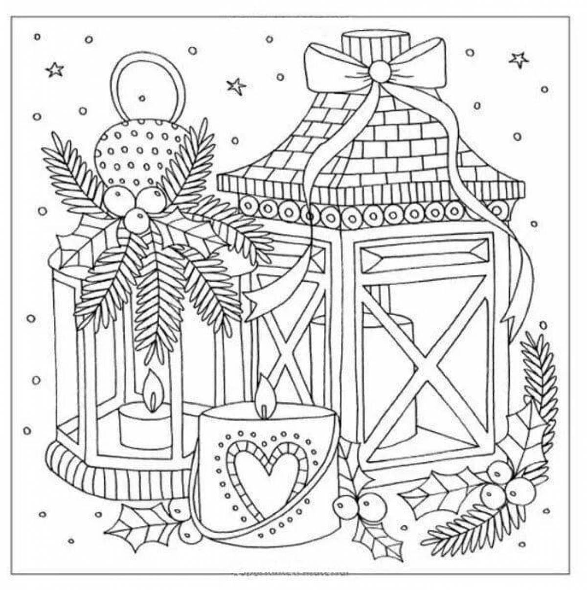 Blessed Christmas miracles coloring page