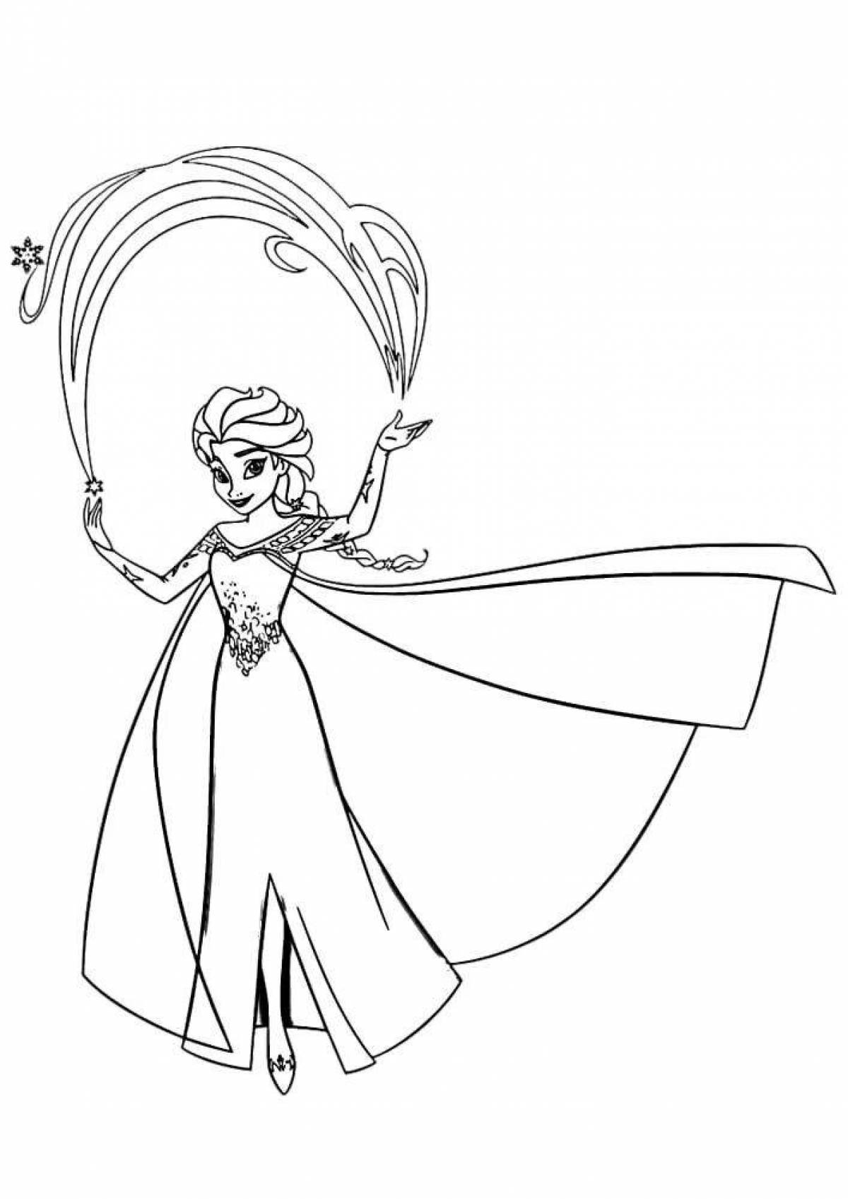Elsa wild coloring 2