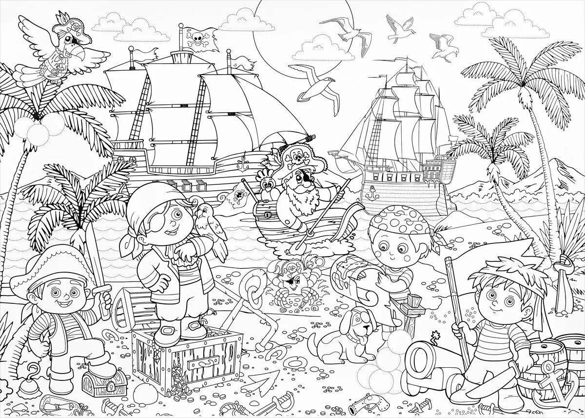 Amazing a3 size coloring page