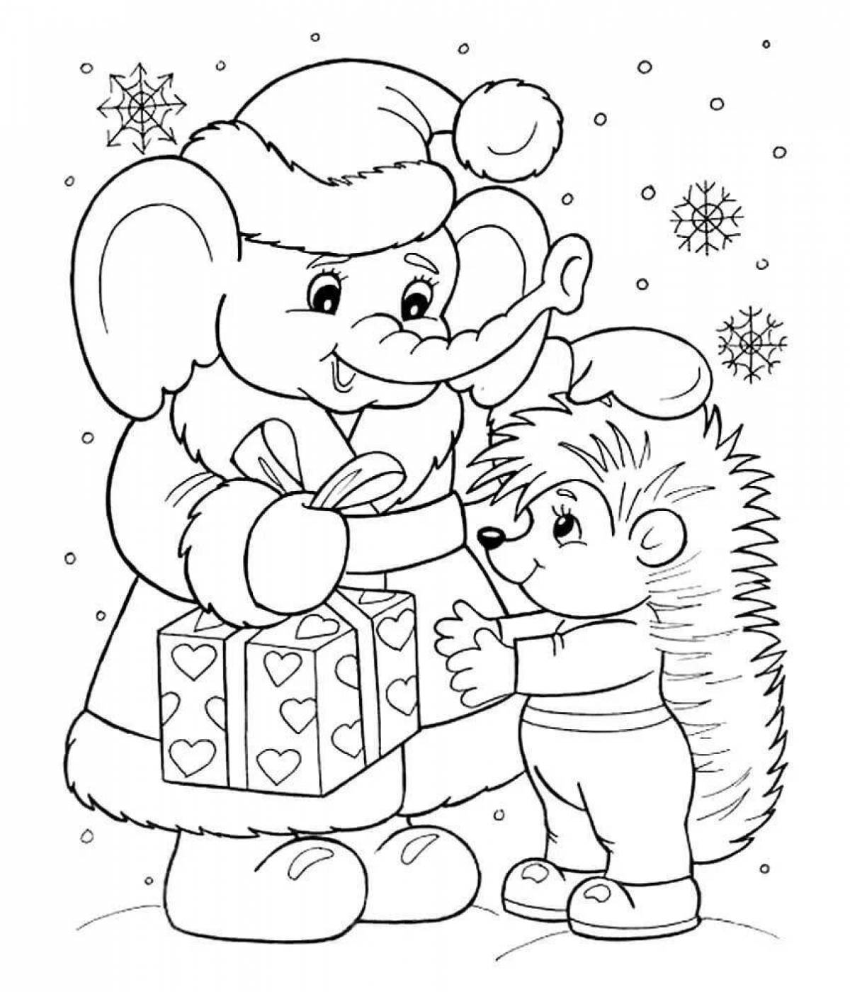Great children's Christmas coloring book
