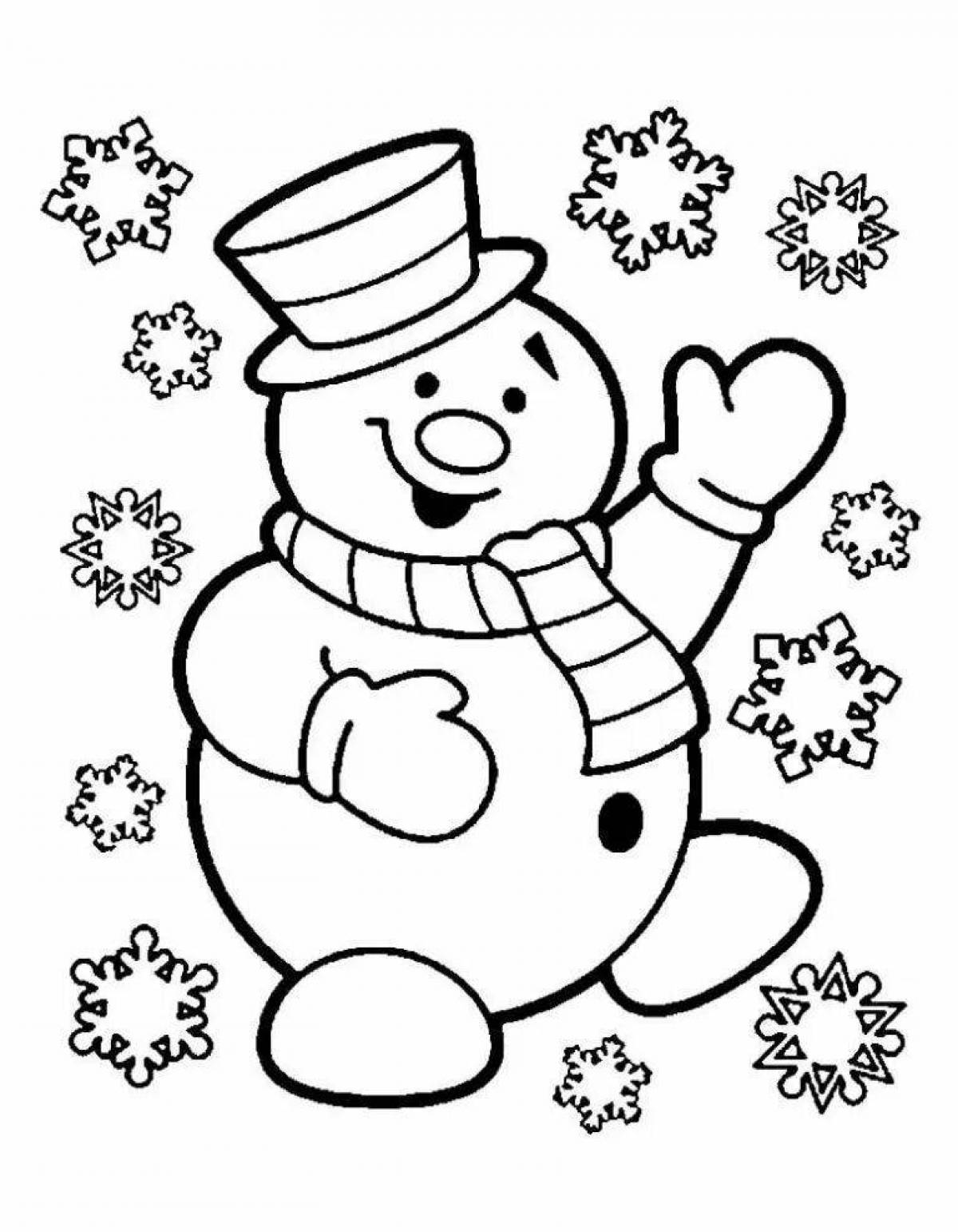 Christmas coloring book for children