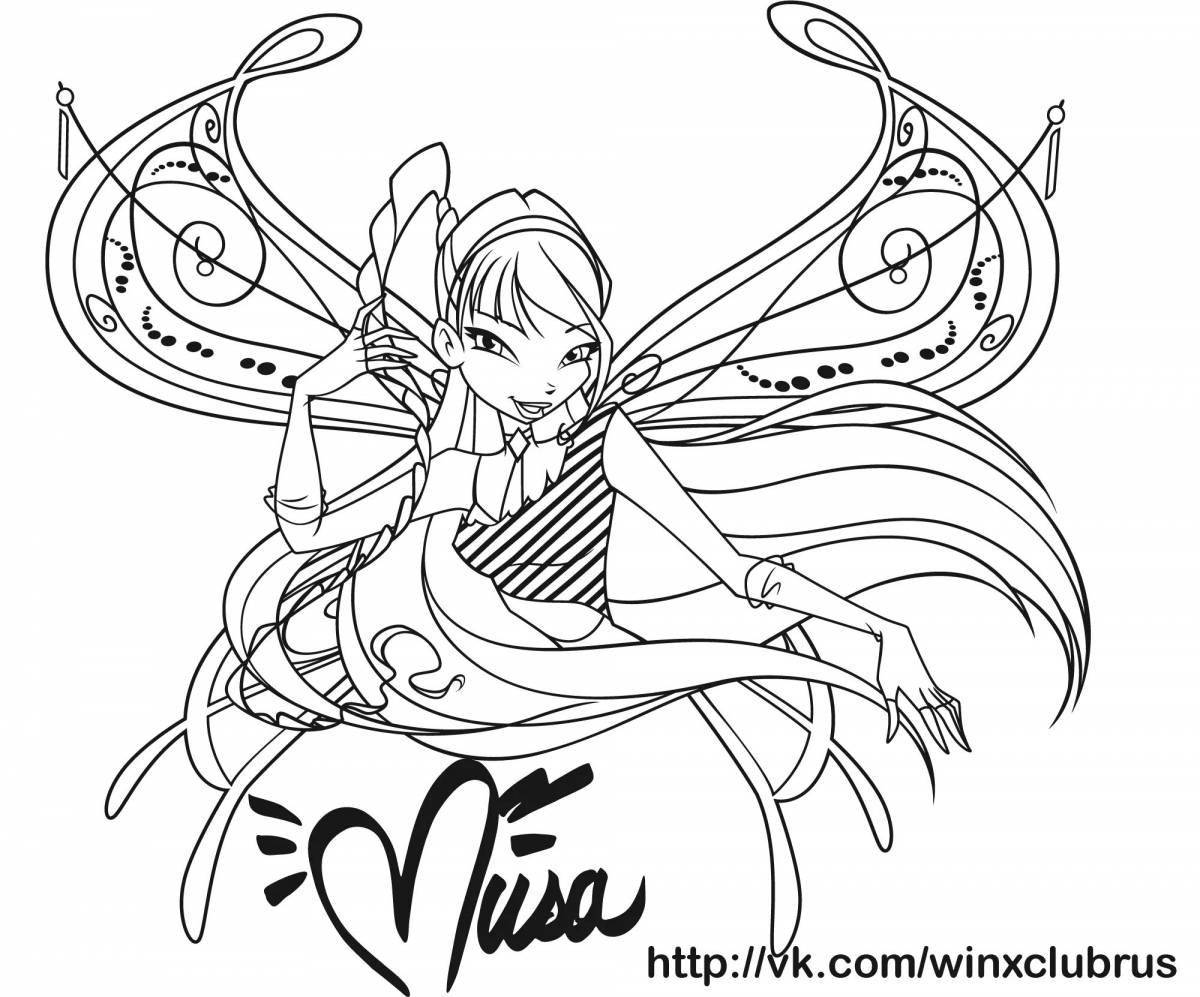 Charming coloring muse