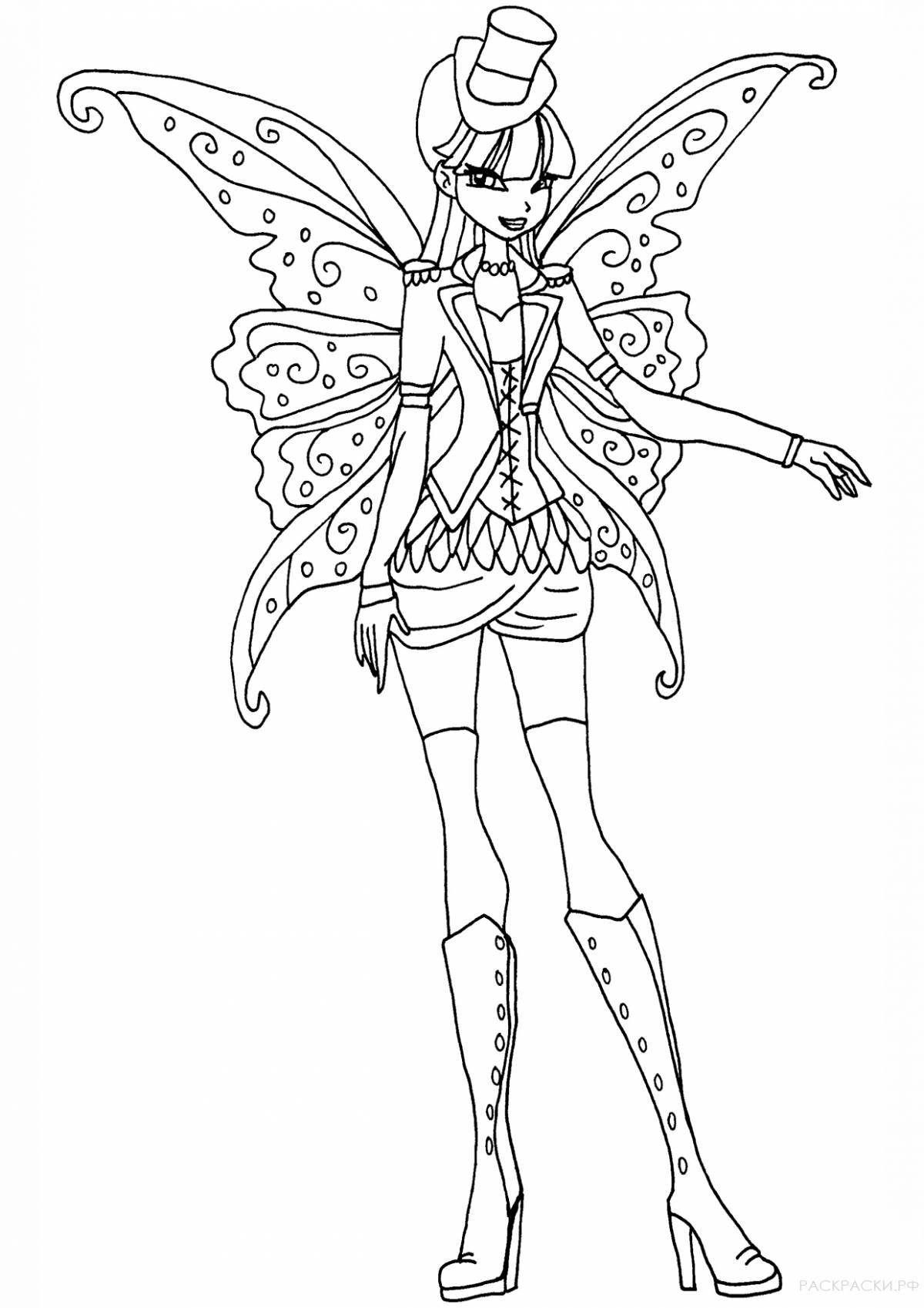 Gorgeous coloring page muse