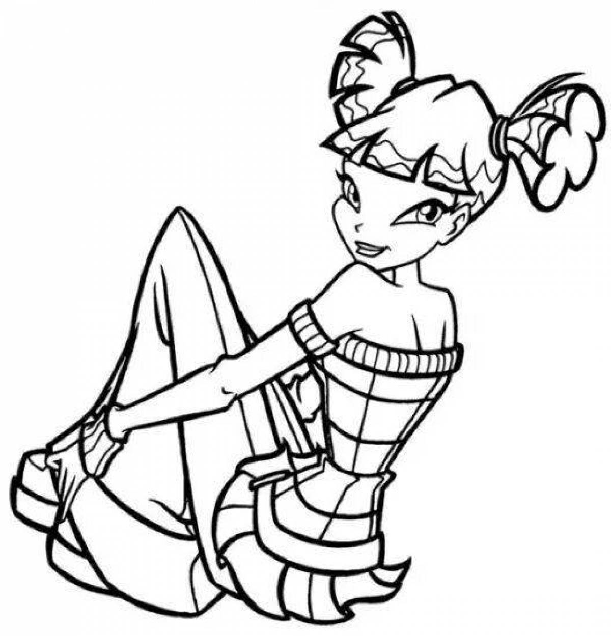 Live coloring muse page