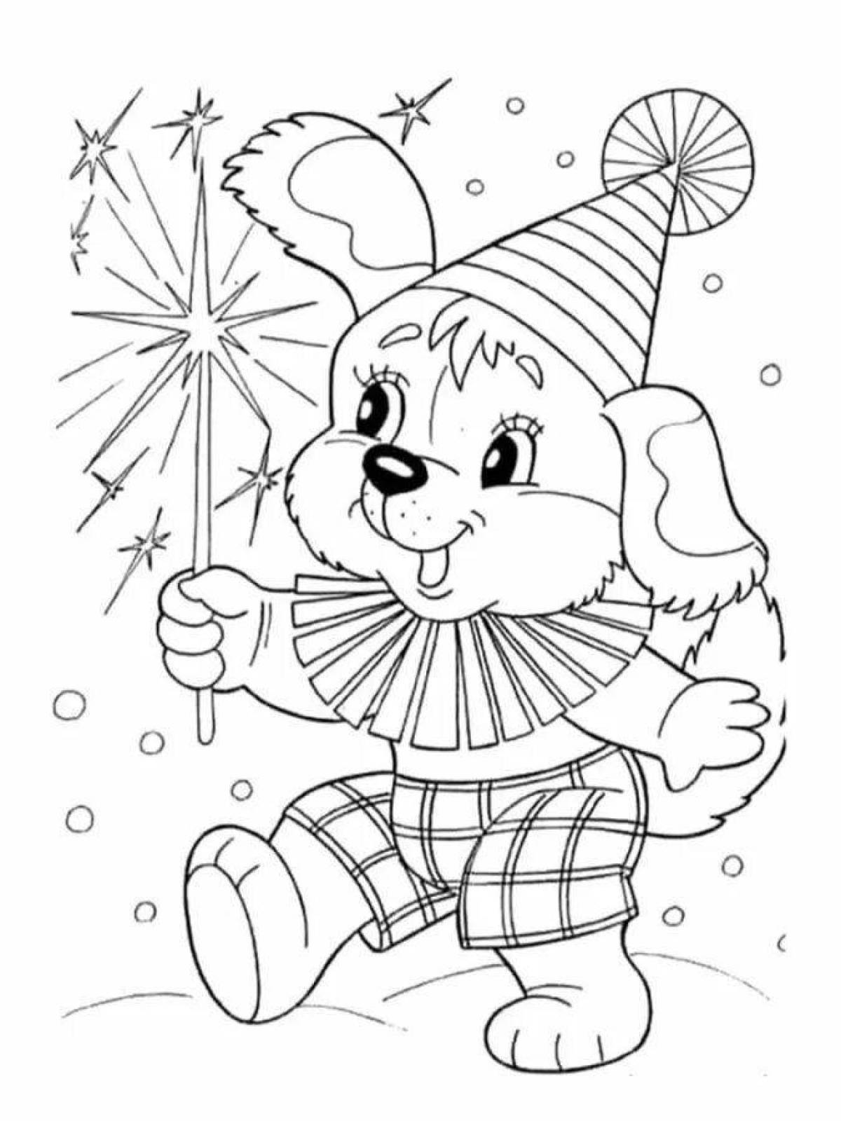 Christmas animals holiday coloring book