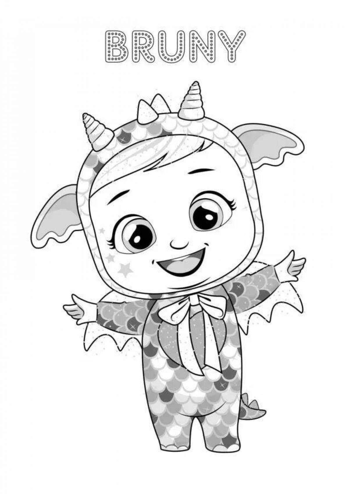 Раскраска Раскраска радиант крайс бэби