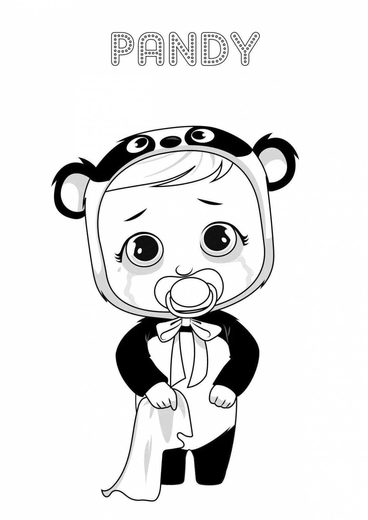 Раскраска Раскраска нежный крайс бэби