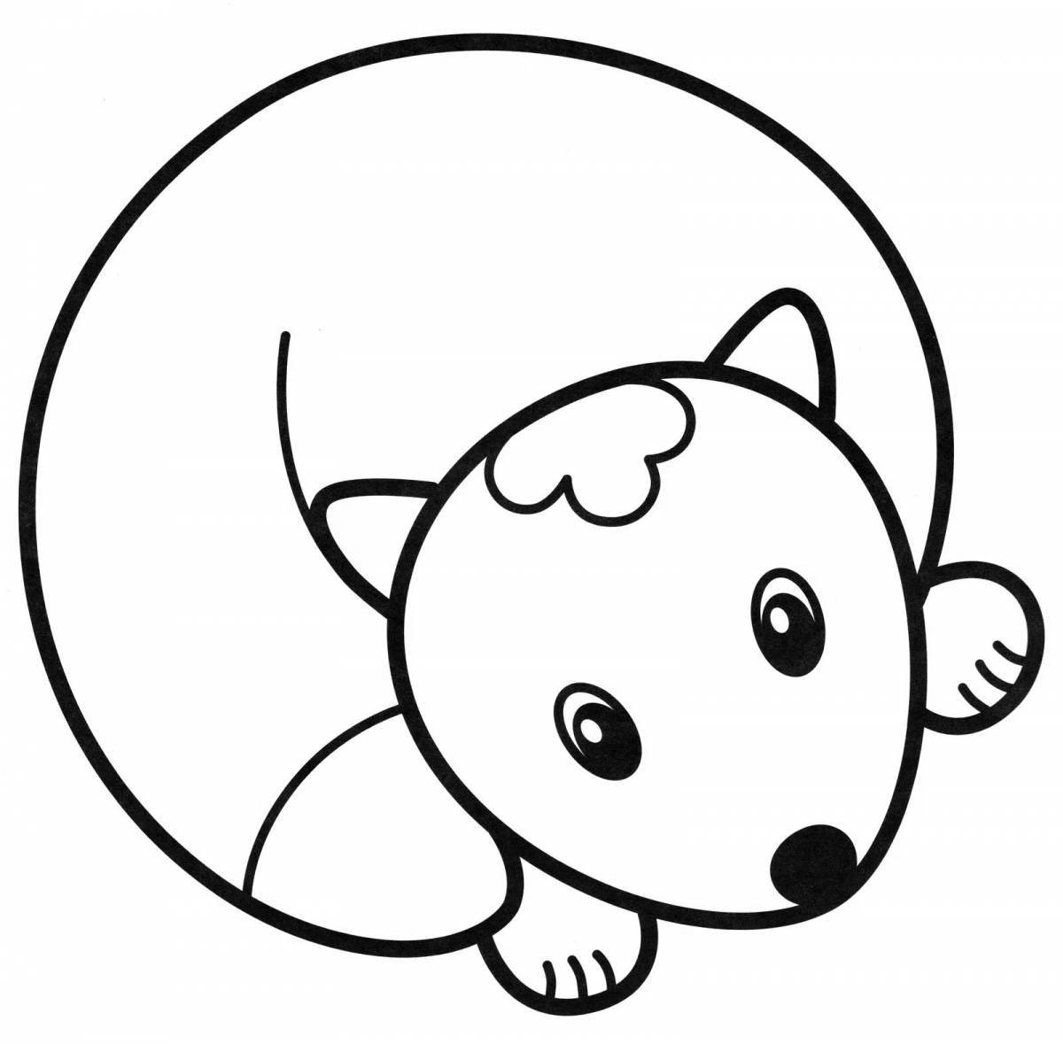 Очаровательная раскраска лисы для детей