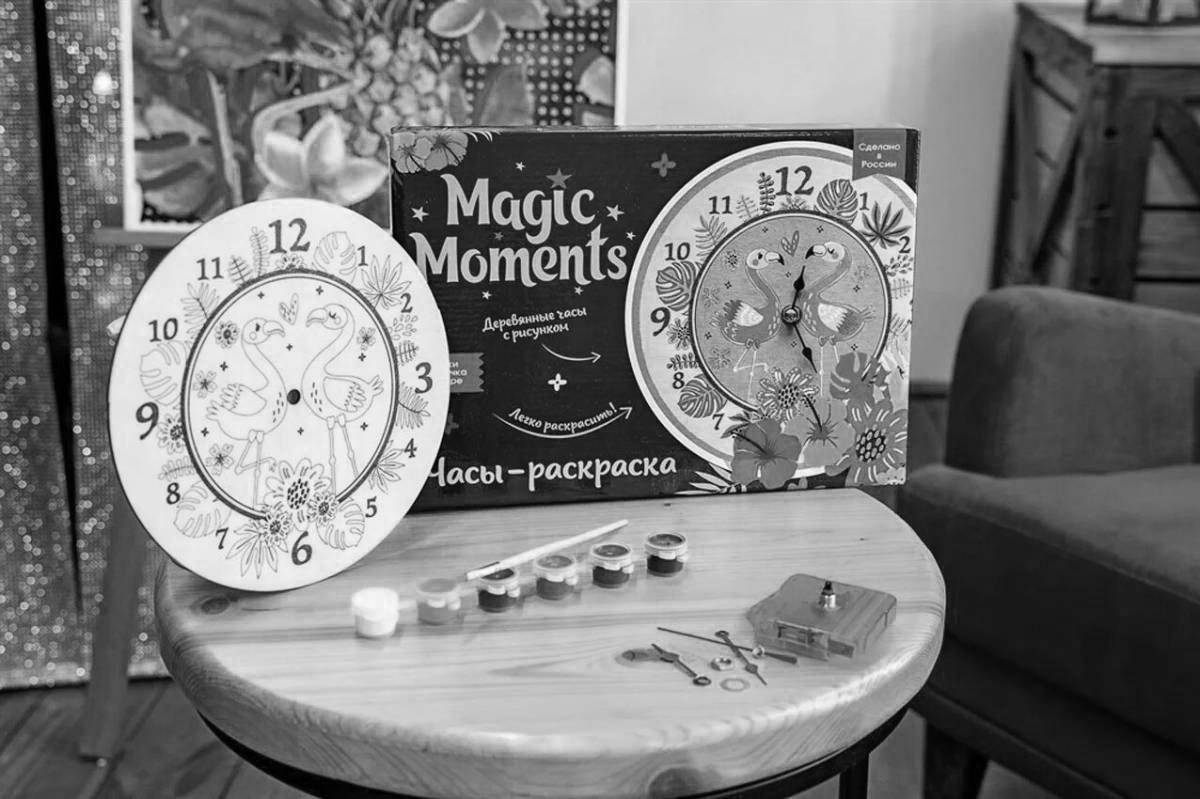 Увлекательная раскраска magic moments watch