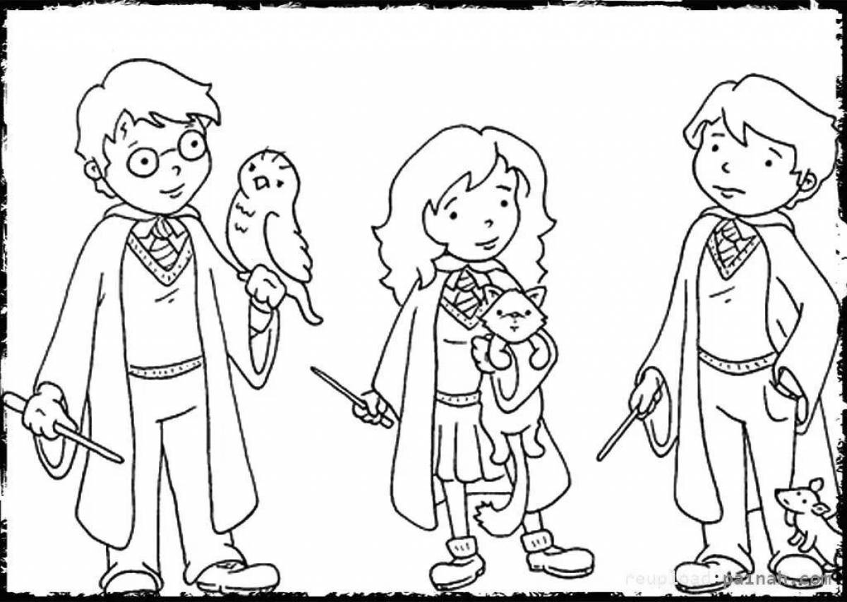 Harry Potter glowing coloring book