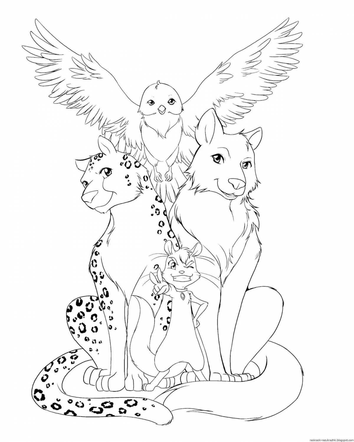 Amazing coloring pages for girls 11 years old with animals