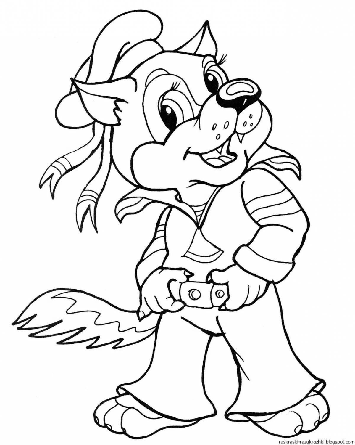 Красочная раскраска для детей