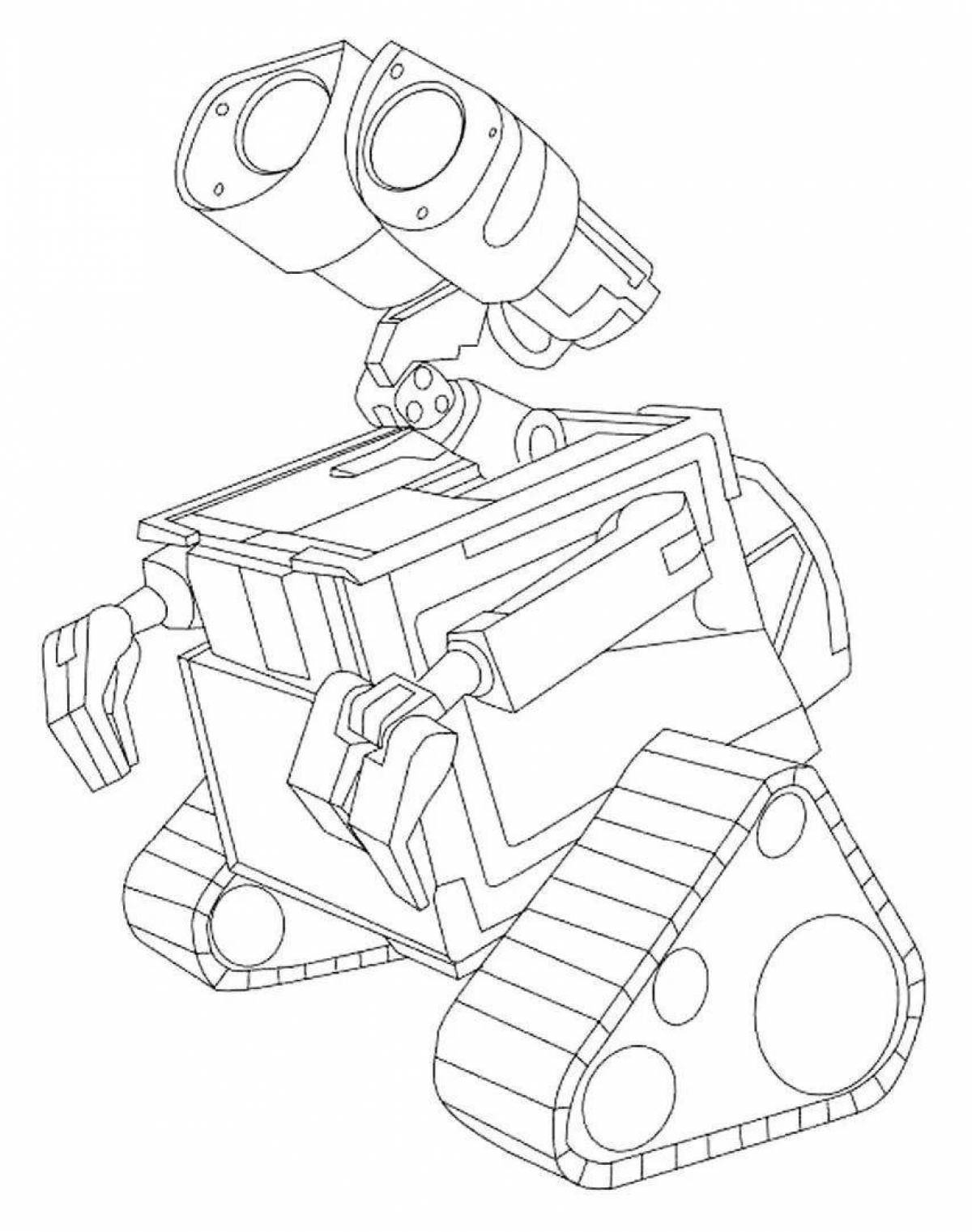 Glorious Robot Valley coloring page