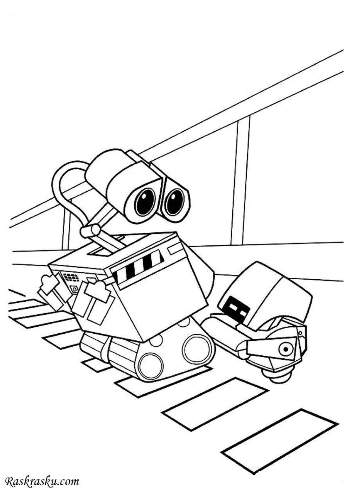 Valley of robots exciting coloring book