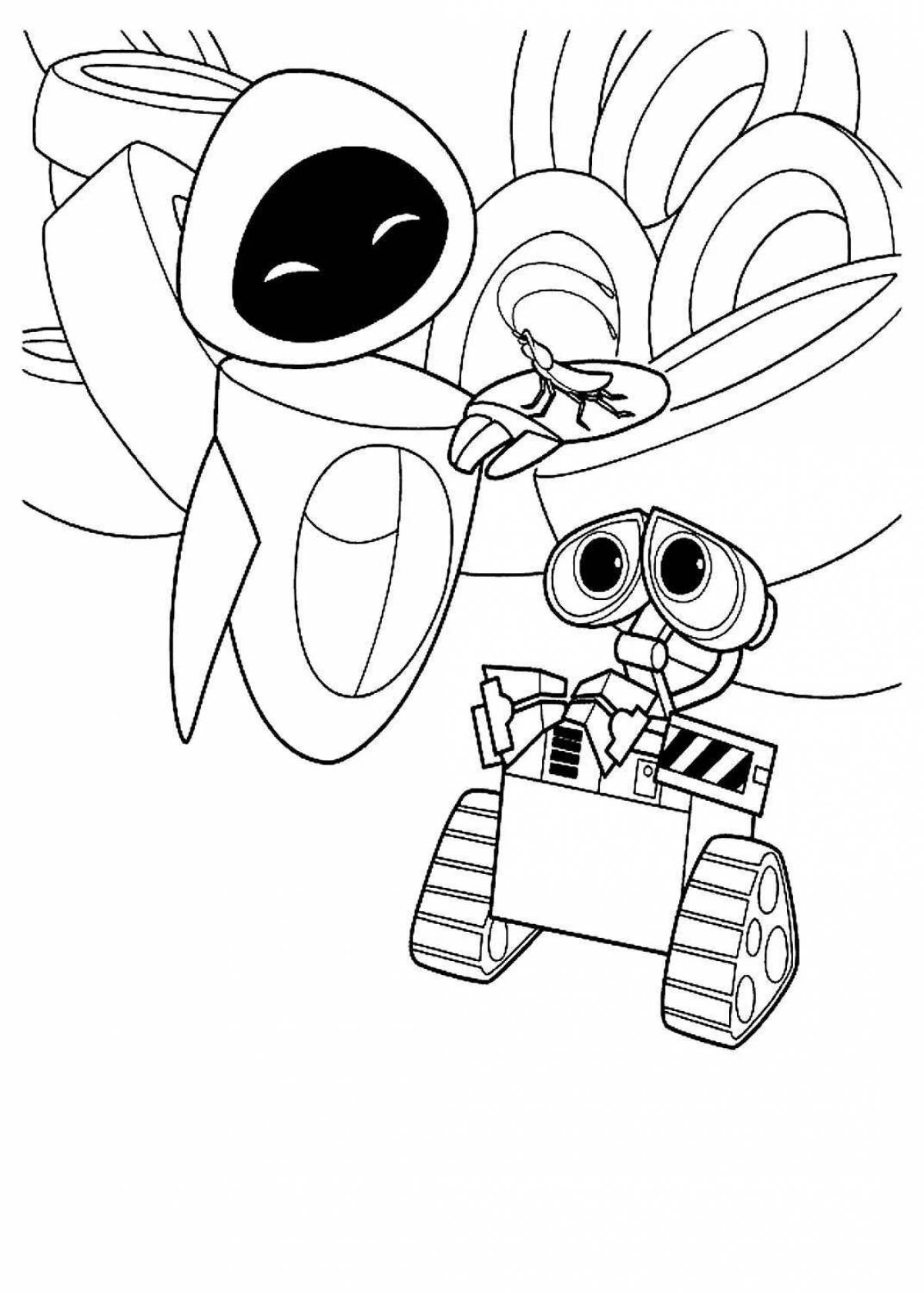Prominent Robot Valley coloring page