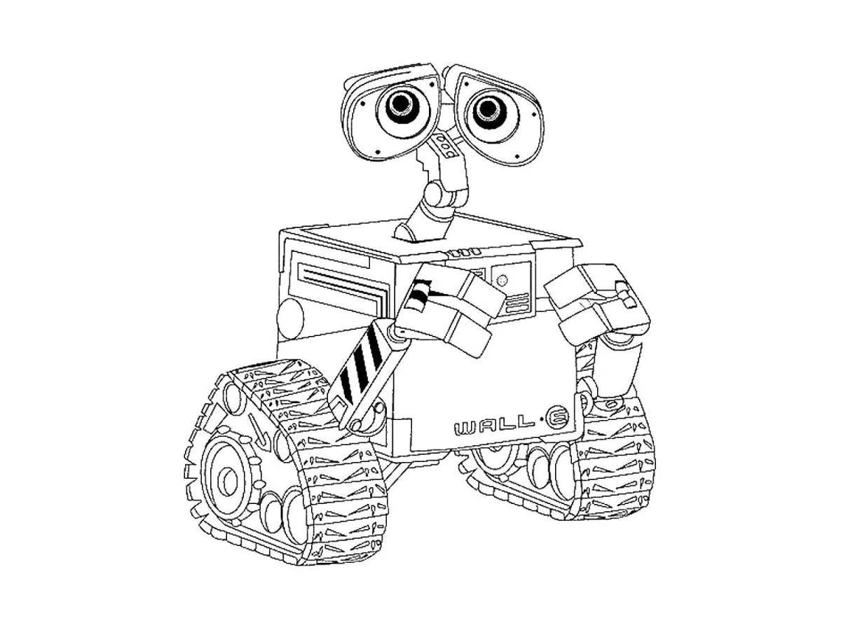 Dynamic Robot Valley coloring page