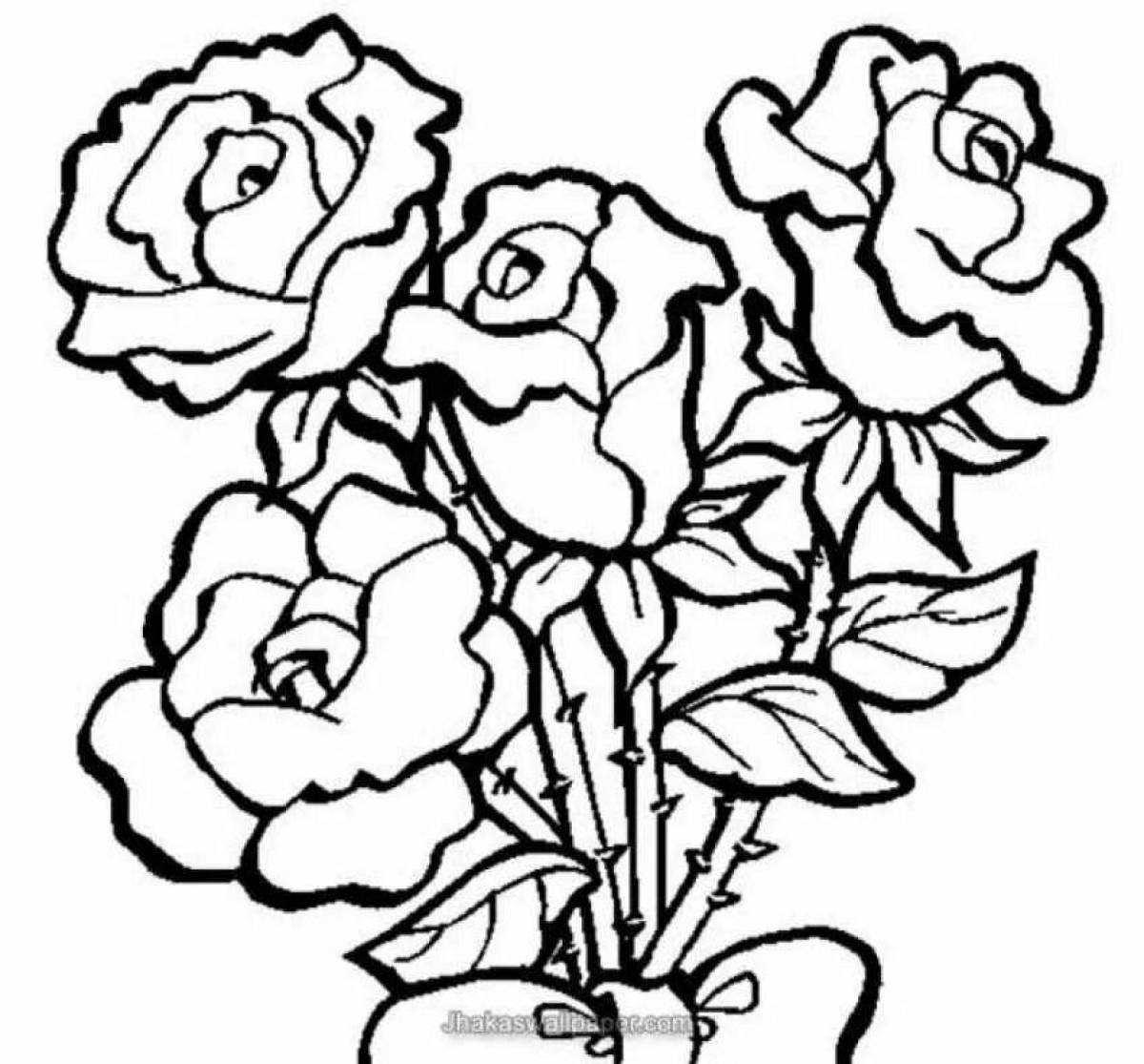 Coloring page serendipitous beautiful flower