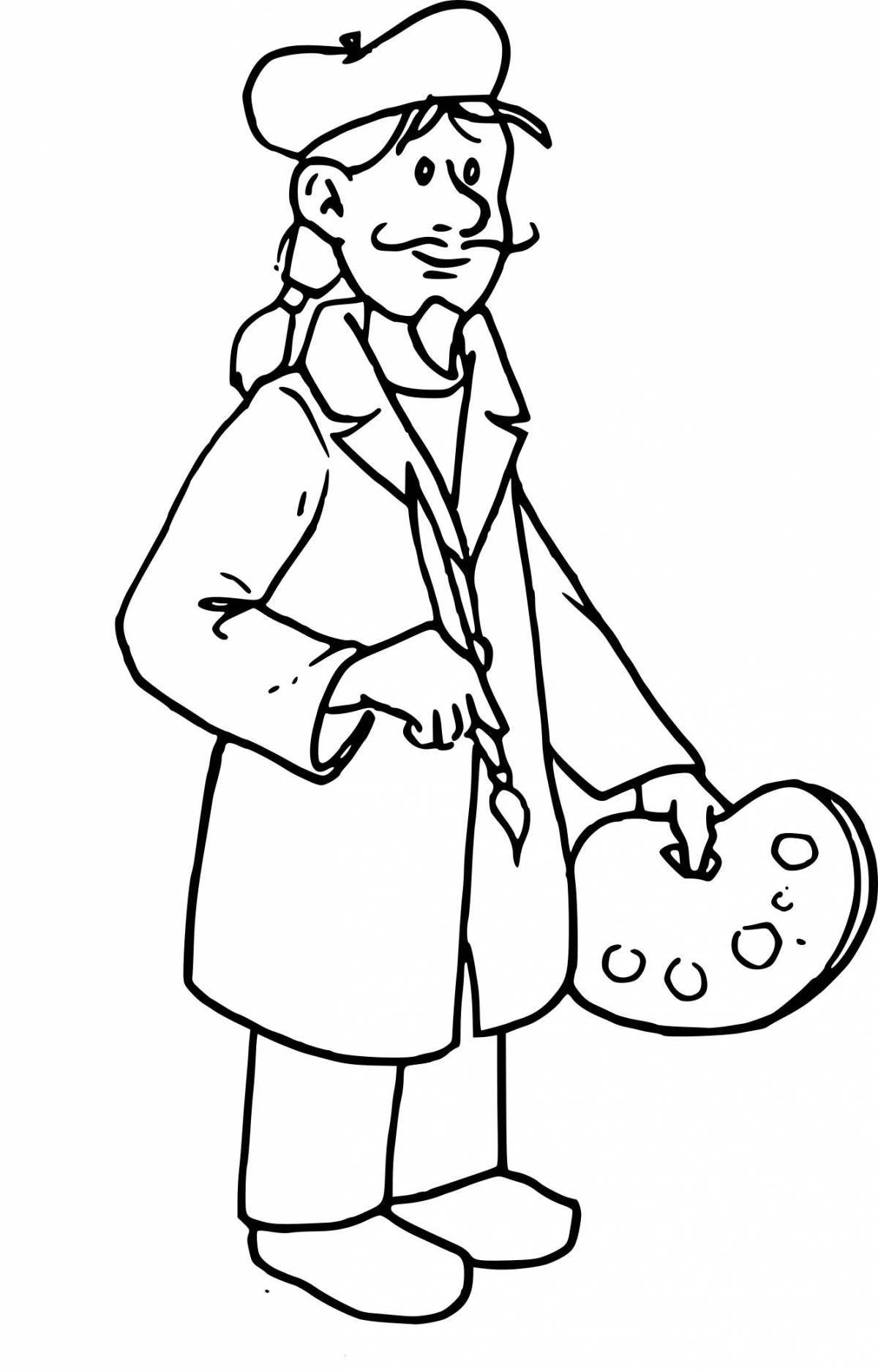 Adorable coloring book for kids