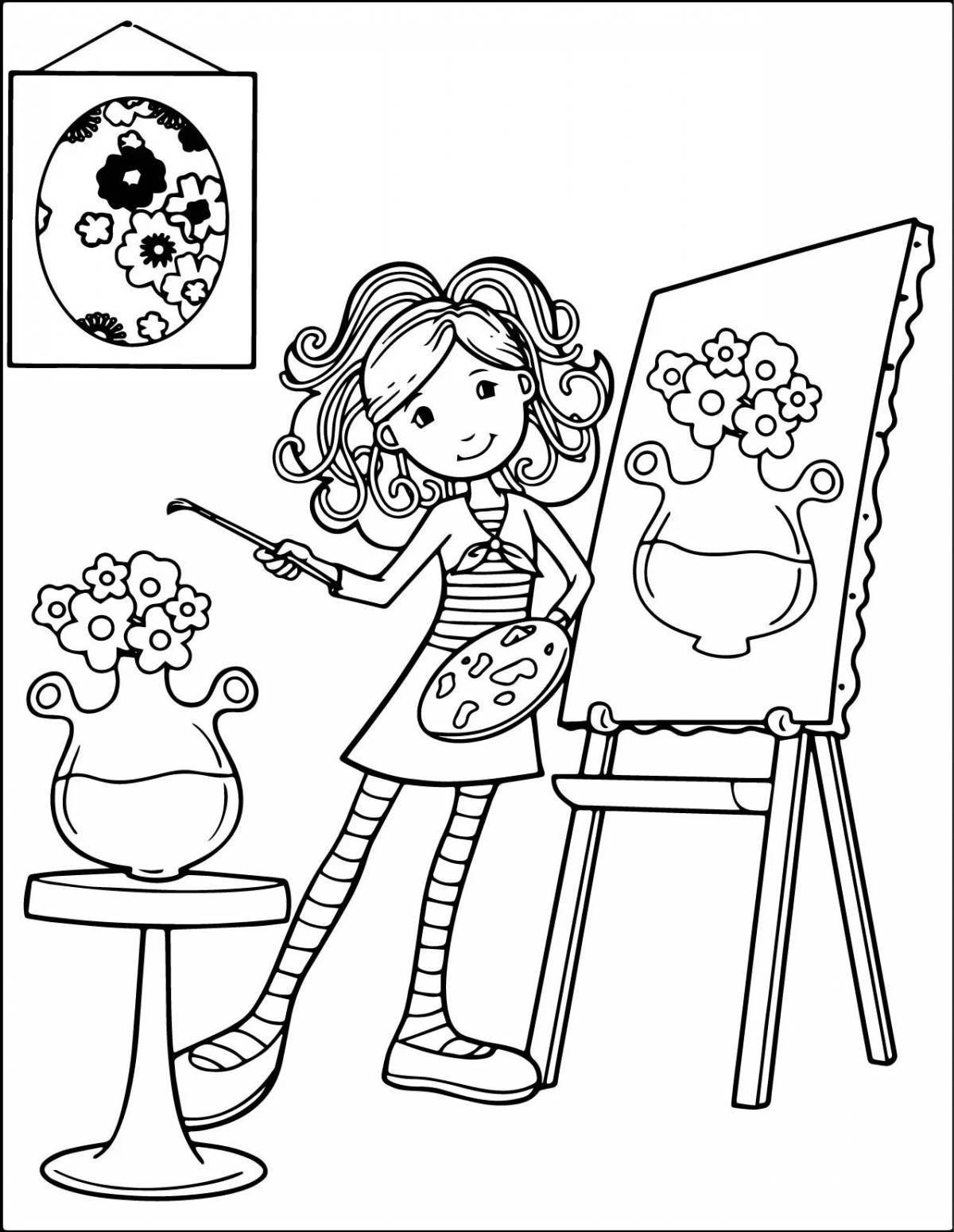 Fancy coloring book for toddlers