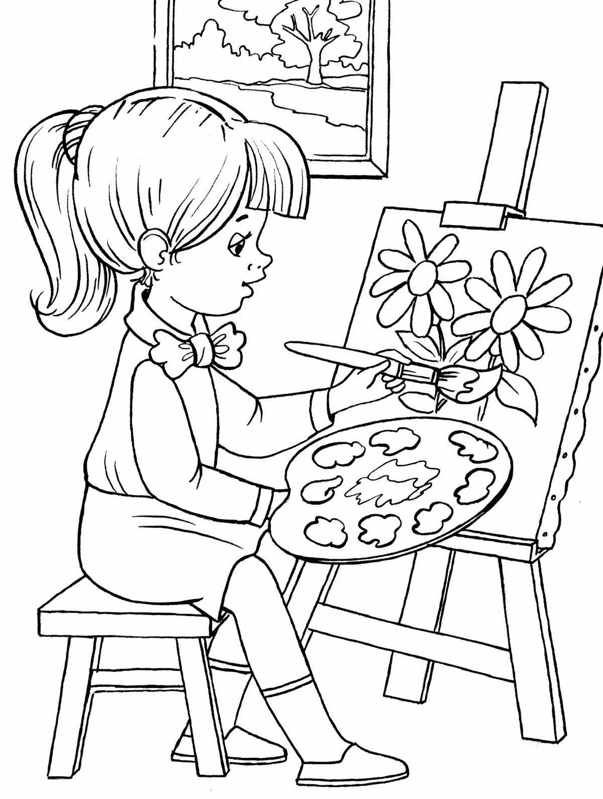Playful coloring for toddlers