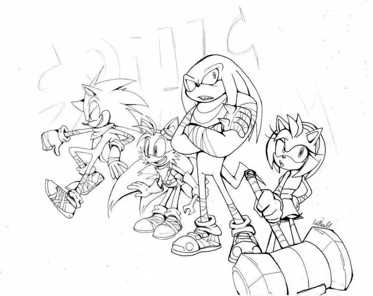 Colorful coloring sonic team