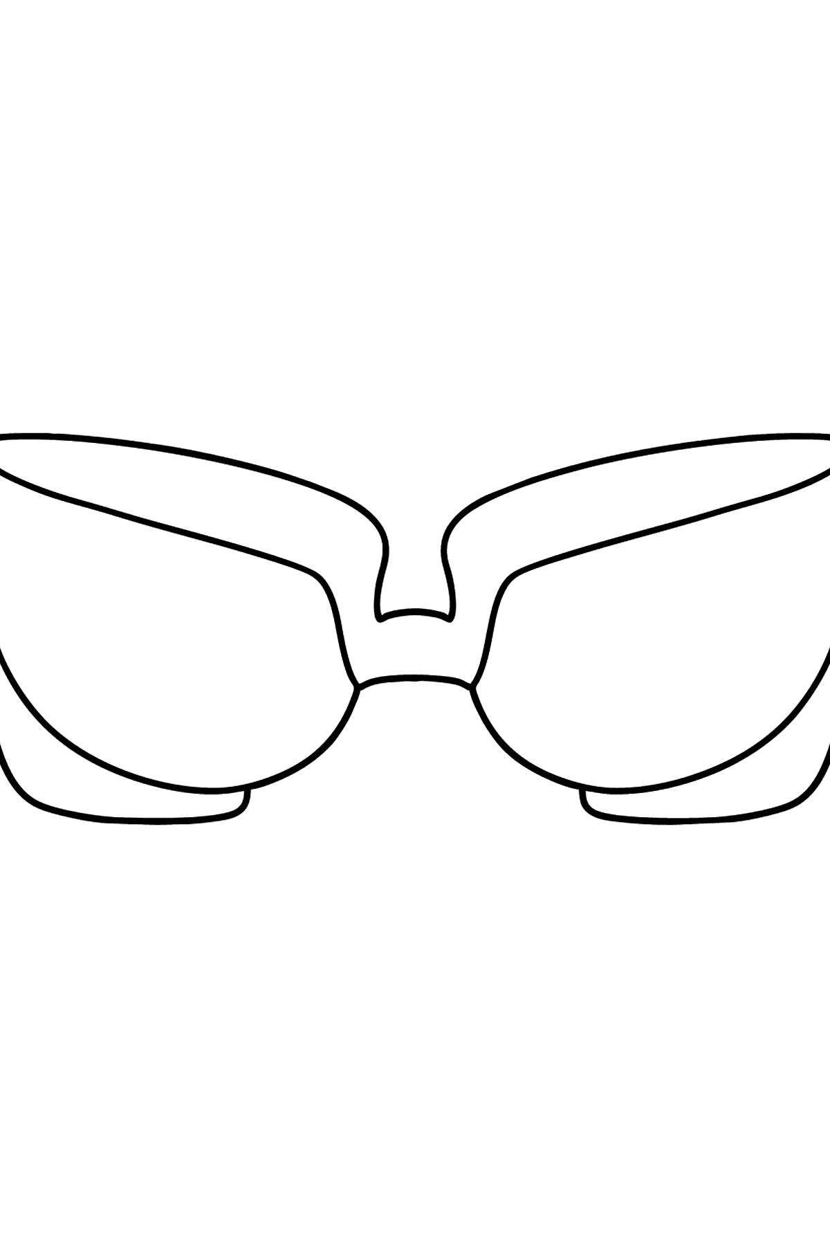 Раскраска сказочные очки для школьников