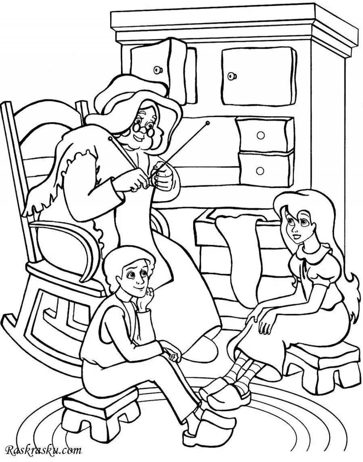 Gorgeous Gerda coloring page