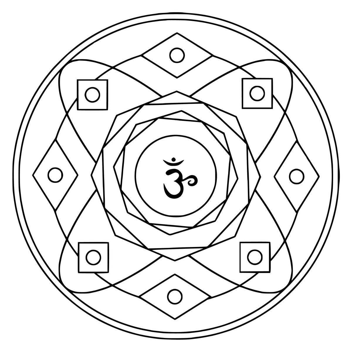 Mystical chakra coloring