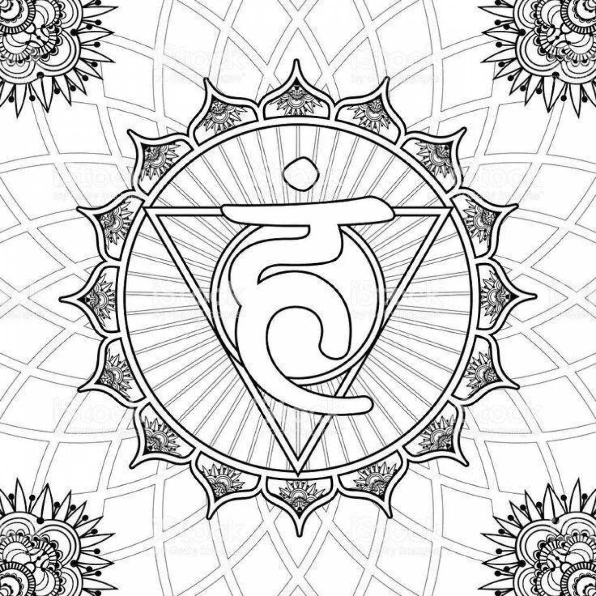 Adorable chakra coloring book