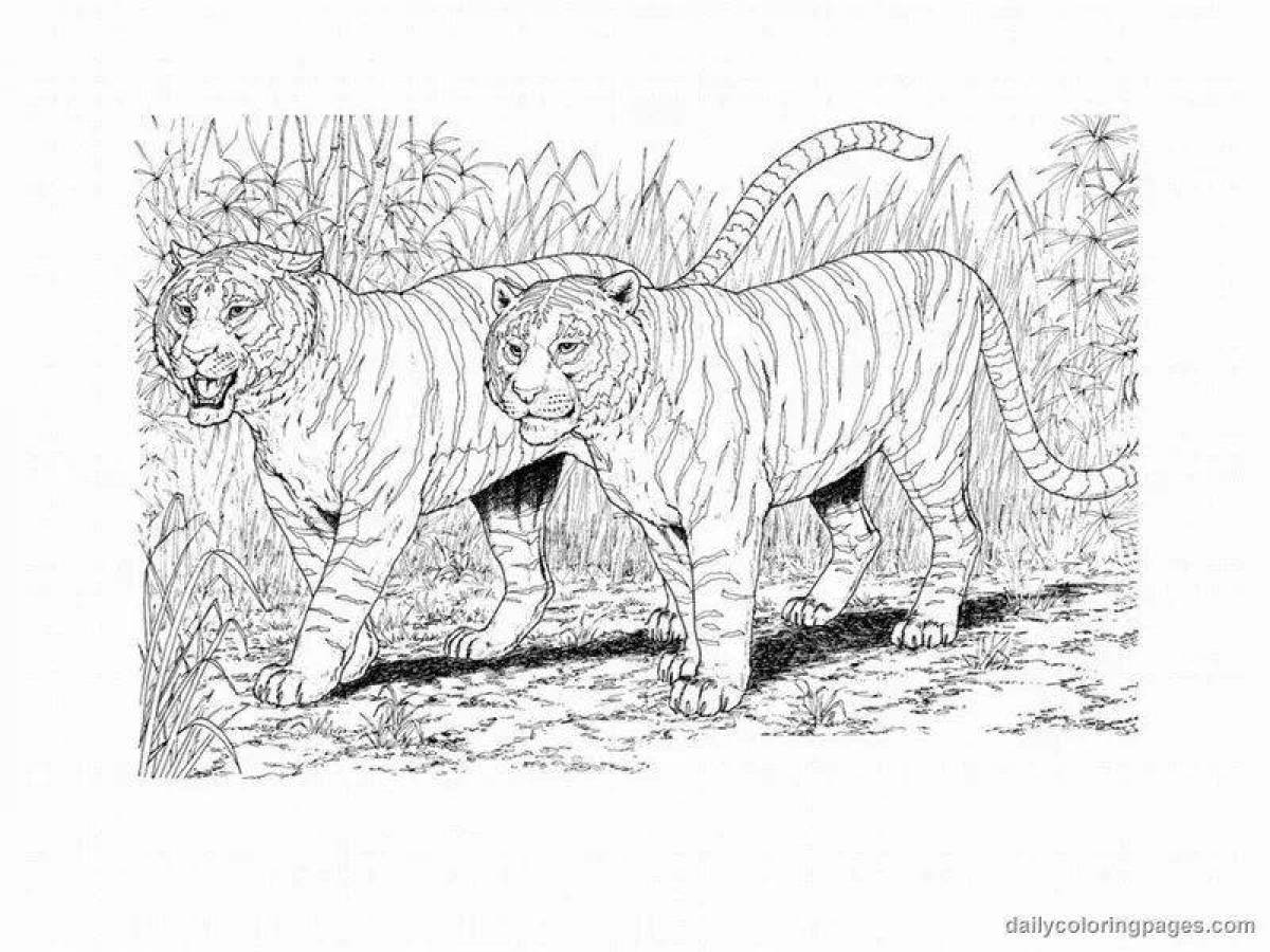 Beautiful realistic animal coloring pages