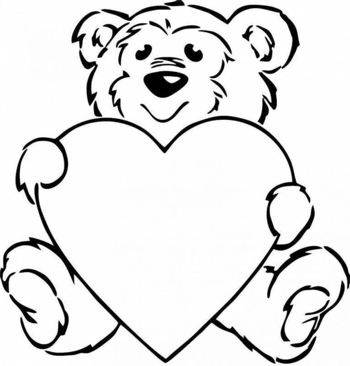 Bear with heart #1