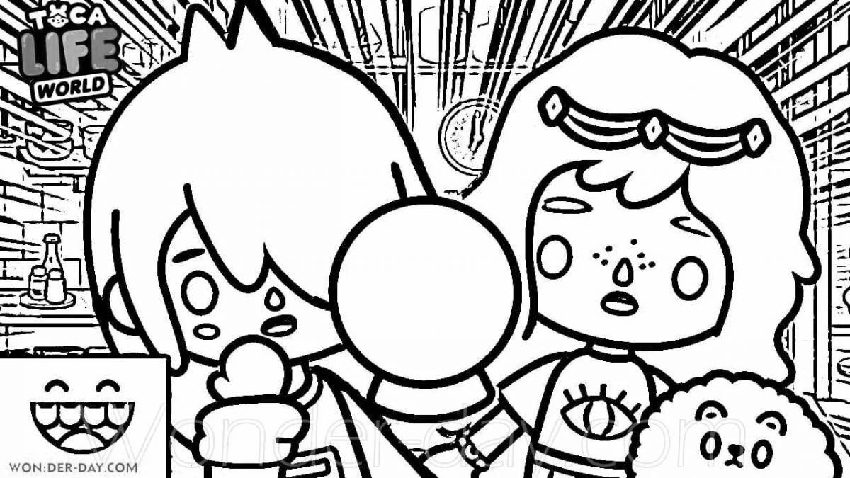 Joyful coloring of emotions