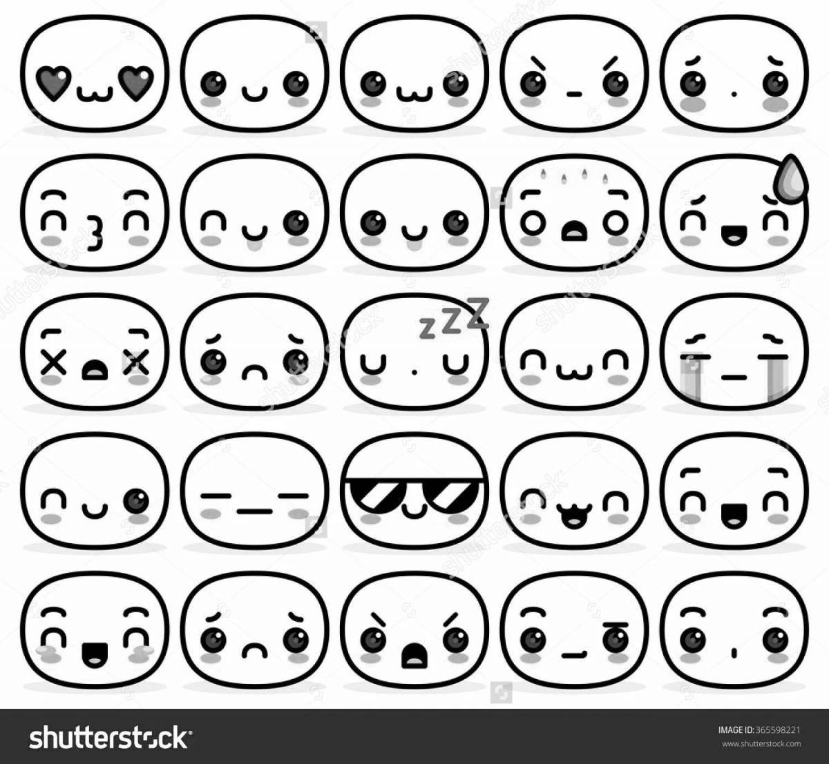 Discouraged emotions coloring page